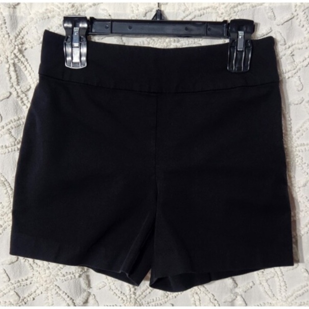 Boston Proper Womens‎ High Rise Shorts Size 6 Black Dressy Stretch Neutral